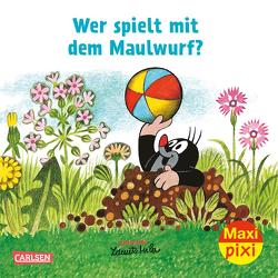 Maxi Pixi 406: VE 5 Wer spielt mit dem Maulwurf? (5 Exemplare) von Miler,  Zdeněk, Sörensen,  Hanna