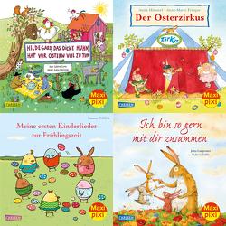 Maxi-Pixi-Box 85: Frühling mit Maxi Pixi (4×5 Exemplare) von Cuno,  Sabine, Dahle,  Stefanie, Frisque,  Anne-Marie, Göhlich,  Susanne, Himmel,  Anna, Langreuter,  Jutta, Mensing,  Katja