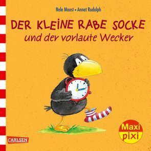 Maxi Pixi 231: VE 5 Der kleine Rabe Socke und der vorlaute Wecker (5 Exemplare) von Moost,  Nele, Rudolph,  Annet