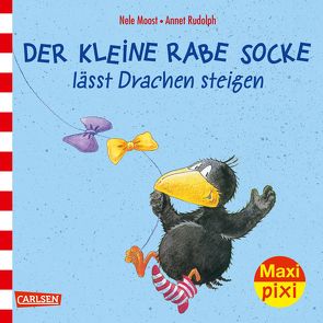 Maxi Pixi 233: Der kleine Rabe Socke lässt Drachen steigen von Moost,  Nele, Rudolph,  Annet