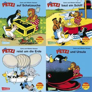 Maxi-Pixi-4er-Set 34: Petzi (4×1 Exemplar) von Hansen,  Carla, Hansen,  Vilhelm