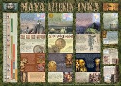 Maya, Azteken und Inka (Bildungsposter 70x50cm) von Doblies,  Dietwald