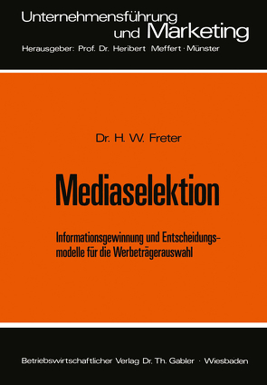Mediaselektion von Freter,  Hermann
