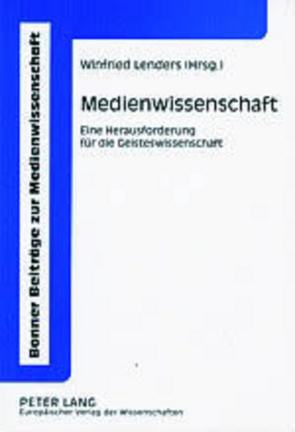 Medienwissenschaft von Lenders,  Winfried