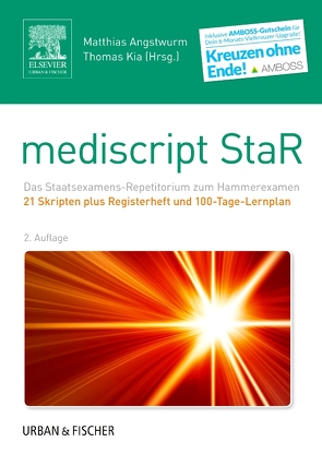 mediscript StaR Skripten-Paket Hammerexamen mit Registerheft von Angstwurm,  Matthias, Kia,  Thomas