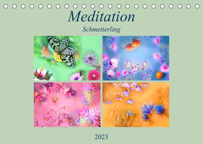 Meditation-Schmetterling (Tischkalender 2023 DIN A5 quer) von Altenburger,  Monika