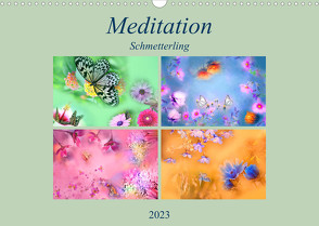 Meditation-Schmetterling (Wandkalender 2023 DIN A3 quer) von Altenburger,  Monika