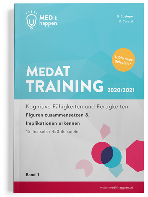 MEDithappen MedAT Training 2020/2021, Band 1 von Boztepe,  Bedirhan, Pascal,  Casetti