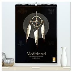 Medizinrad – die indianischen Monde im Jahreskreis (hochwertiger Premium Wandkalender 2024 DIN A2 hoch), Kunstdruck in Hochglanz von Spangenberg,  Frithjof