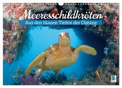Meeresschildkröten: Aus den blauen Tiefen der Ozeane (Wandkalender 2024 DIN A3 quer), CALVENDO Monatskalender von CALVENDO,  CALVENDO