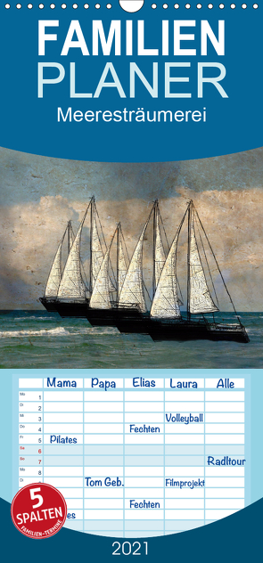 Meeresträumerei – Familienplaner hoch (Wandkalender 2021 , 21 cm x 45 cm, hoch) von Jäger,  Anette/Thomas