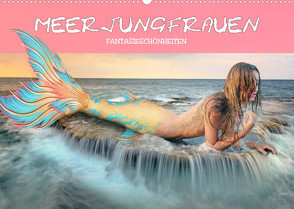 Meerjungfrauen – Fantasieschönheiten (Wandkalender 2022 DIN A2 quer) von Brunner-Klaus,  Liselotte