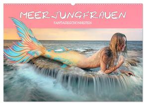 Meerjungfrauen – Fantasieschönheiten (Wandkalender 2024 DIN A2 quer), CALVENDO Monatskalender von Brunner-Klaus,  Liselotte