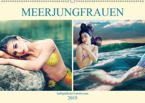 Meerjungfrauen – halbgöttliche Fabelwesen (Wandkalender 2019 DIN A2 quer) von Brunner-Klaus,  Liselotte