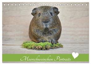 Meerschweinchen Portraits (Tischkalender 2024 DIN A5 quer), CALVENDO Monatskalender von Fischer,  Petra