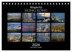 Megacity Hong Kong (Tischkalender 2024 DIN A5 quer), CALVENDO Monatskalender von Nadler M.A.,  Alexander