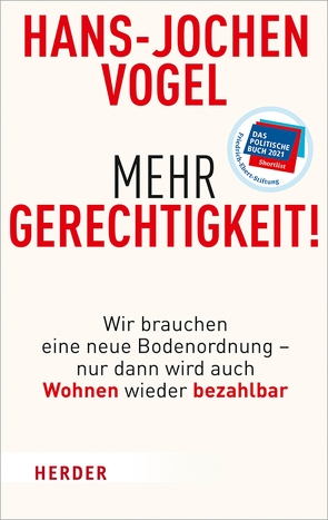 Mehr Gerechtigkeit! von Vogel,  Hans-Jochen