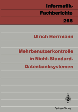 Mehrbenutzerkontrolle in Nicht-Standard-Datenbanksystemen von Herrmann,  Ulrich