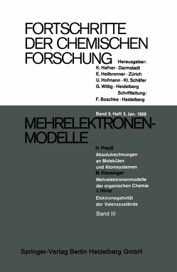 Mehrelektronen-Modelle von Hinze,  Jürgen, Klessinger,  M., Preuss,  H.