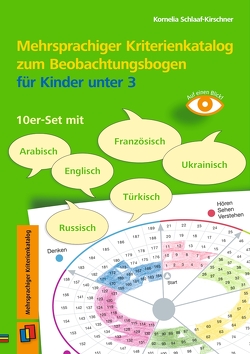 Mehrsprachige Kriterienhefte zum Beobachtungsbogen für Kinder unter 3 von Schlaaf-Kirschner,  Kornelia