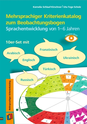Mehrsprachiger Kriterienkatalog zum Beobachtungsbogen Sprachentwicklung von 1–6 Jahren von Fege-Scholz,  Uta, Schlaaf-Kirschner,  Kornelia