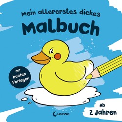 Mein allererstes dickes Malbuch (Badeente) von Flad,  Antje, Penner,  Angelika