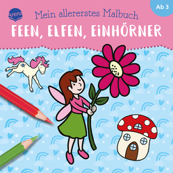 Mein allererstes Malbuch. Feen, Elfen, Einhörner von Münstermann,  Verena