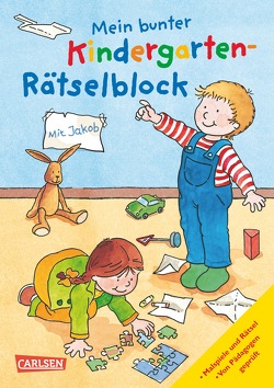 Mein bunter Kindergarten-Rätselblock von Leintz,  Laura, Sörensen,  Hanna, Velte,  Ulrich