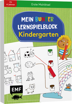 Mein bunter Lernspielblock – Kindergarten: Erste Malrätsel von Thißen,  Sandy