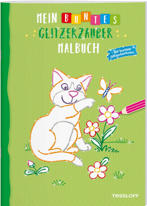 Mein buntes Glitzerzauber Malbuch (Katze) von Turnhofer,  Kersti