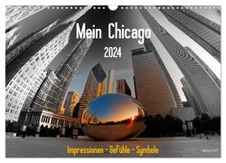 Mein Chicago. Impressionen – Gefühle – Symbole (Wandkalender 2024 DIN A3 quer), CALVENDO Monatskalender von Hans Steffl MHS Photography,  Mike