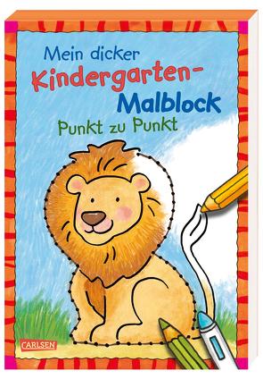 Mein dicker Kindergarten-Malblock: Punkt zu Punkt von Muszynski,  Eva