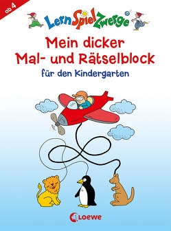 LernSpielZwerge – Mein dicker Mal- und Rätselblock für den Kindergarten von Penner,  Angelika