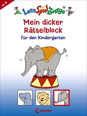 LernSpielZwerge – Mein dicker Rätselblock für den Kindergarten von Penner,  Angelika