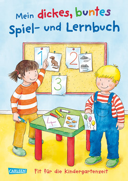 Mein dickes buntes Spiel- und Lernbuch: Fit für die Kindergartenzeit von Leintz,  Laura, Velte,  Ulrich