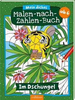 Mein dickes Malen-nach-Zahlen-Buch – Im Dschungel von Theissen,  Petra