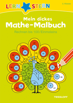 LERNSTERN Mein dickes Mathe-Malbuch Rechnen bis 100/ Einmaleins von Blendinger,  Johannes, Schwertführer,  Sabine