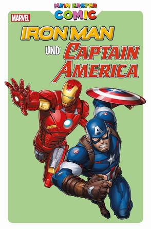 Mein erster Comic: Iron Man und Captain America von Blankier,  Margot, Gray,  Scott, Kronsbein,  Bernd, Langridge,  Roger, Lolli,  Matteo, Rousseau,  Craig, Santacruz,  Juan, Van Lente,  Fred