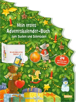 Mein erstes Adventskalender-Buch zum Suchen und Schmücken – Mit 24 Türchen und Spiel-Stickern von Wissmann,  Maria