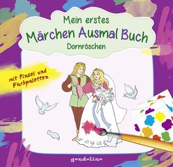 Mein erstes Märchenausmalbuch mit Pinsel und Farbpalette: Dornröschen von Krämer,  Marina, Nick,  Svenja
