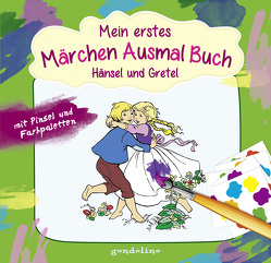 Mein erstes Märchenausmalbuch mit Pinsel und Farbpalette: Hänsel und Gretel von Kuhn,  Felicitas, Nick,  Svenja