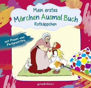 Mein erstes Märchenausmalbuch mit Pinsel und Farbpaletten: Rotkäppchen von Krämer,  Marina, Nick,  Svenja