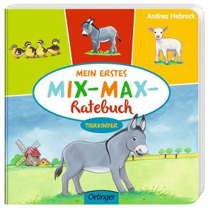 Mein erstes Mix-Max-Ratebuch Tierkinder von Hebrock,  Andrea, Vogt,  Stefanie