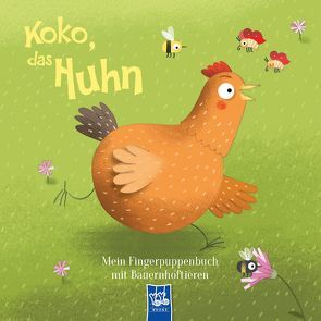 Mein Fingerpuppenbuch mit Bauernhoftieren – Koko, das Huhn