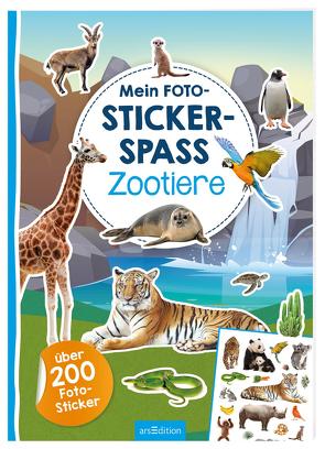 Mein Foto-Stickerspaß – Zootiere von Schindler,  Eva