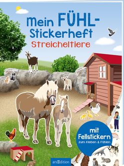 Mein Fühl-Stickerheft – Streicheltiere von Bräuer,  Ingrid