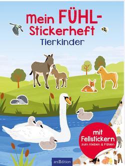 Mein Fühl-Stickerheft – Tierkinder von Bellermann,  Lena