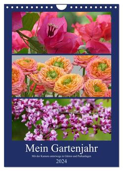 Mein Gartenjahr – Mit der Kamera unterwegs in Gärten und Parkanlagen (Wandkalender 2024 DIN A4 hoch), CALVENDO Monatskalender von B-B Müller,  Christine