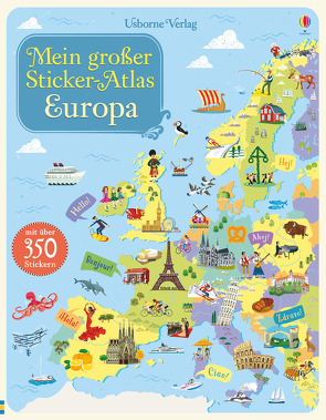 Mein großer Sticker-Atlas: Europa von Fitzgerald,  Brian, Melmoth,  Jonathan