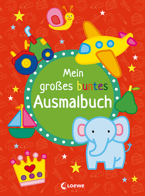 Mein großes buntes Ausmalbuch (Elefant)